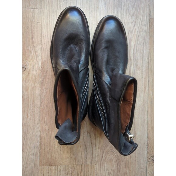 A.S. 98 Fleetwood Moto Grunge Zip Ankle Boots Womens 10.5-11 EU 42 - Picture 5 of 12